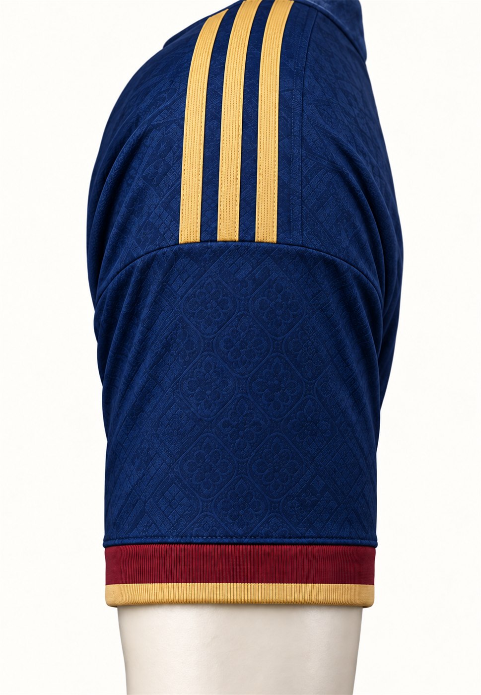 Left sleeve detail on the Spain tournament journey shirt